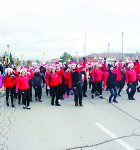 There were scores of groups taking part in the parade, hosted by the Bolton Kinsmen, to make it a success. These members of Canadian Dance Unit made their usual upbeat contribution to the festivities. Photos by Bill Rea