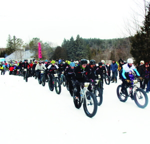 Fat biking attracts racers to Albion Hills Albion Hills Conservation Area was the scene Saturday of Superfly Racing's annual Fat Bike Festival. A fat bike is like a mountain bike, except it the frames have been adjusted to accommodate wider tires with heavy treads to deal with the snow encountered on the trails. Here, competitors were taking off in the main event. 