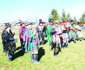 It might still be winter, but the weather Family Day Monday was too nice for many to stay at home. Normal winter activities might not have been possible, but there were still fun events to help people mark the holiday. These colourful members of the Orange Peel Morris Dancers were performing at the fifth Annual Family Day Wassailing Festival at Spirit Tree Estate Cidery. Photo by Bill Rea