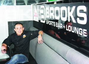 Krystian Catala of Brooks Sports Bar and Lounge in Bolton.