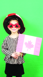 Participants had the chance to pose with flags, like Sarah Saliba, 5, of Bolton.