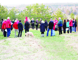 There was also a large gathering hosted by the Caledon Optimists Club at the top of the Alton Pinnacle. Photos by Bill Rea